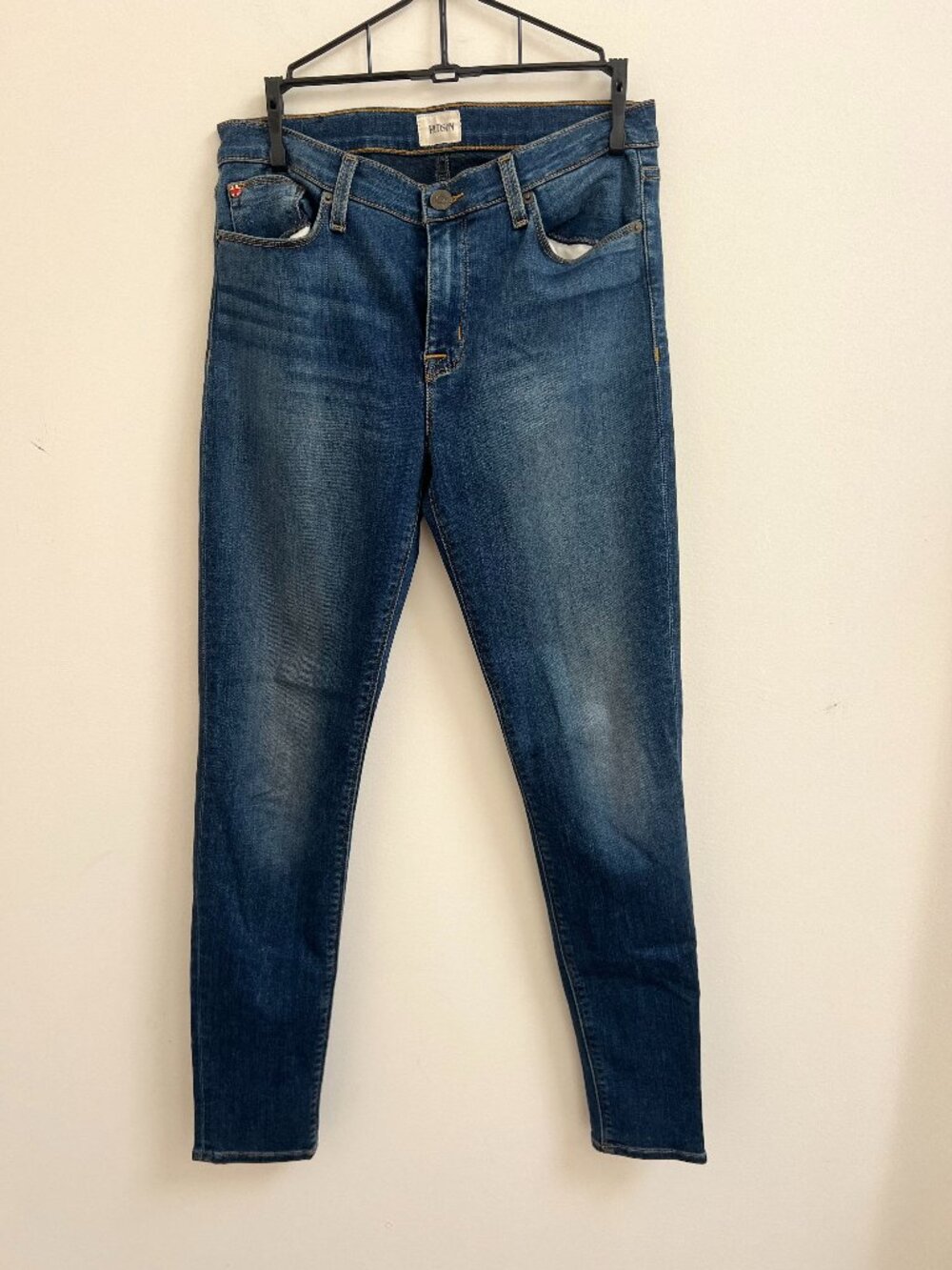 Hudson Jeans Mid Rise Super Stretch Skinny Jeans Medium Wash Size 29